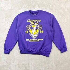 Liquid Blue Grateful Dead 1989 Fabulous Forum Purple Sweatshirt Medium Band Tee